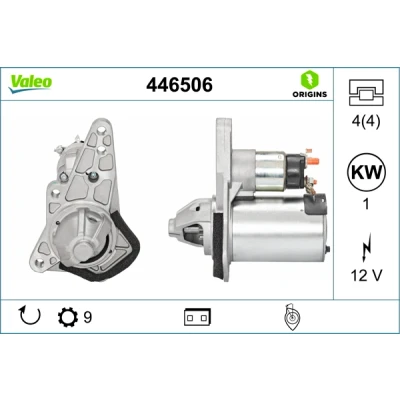 Imagen de VALEO 446506 Motor de arranque 12 1 9 R 35 70 NEW ORIGINAL PART