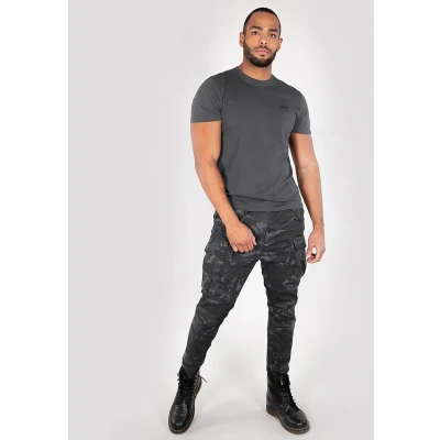 Imagen de Alpha Industries Small LOGO Camiseta estampada greyblack, Hombre, Talla: XXL, Greyblack