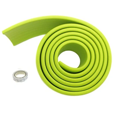 Imagen de TUKA Multiusos Protector Espuma, 200cm x 80mm 8mm Universal anticolisión Rollo para Superficie Dura &amp; Bordes, Protección Tira Bebés y niños, Verde, TKD7002 green