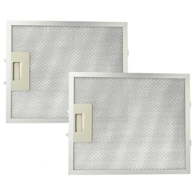 Imagen de vhbw 2x Filtro metálico de grasa compatible con AEG Electrolux DK 9090, 8490 D, 9390, 9190, 9690 campana extractora 27,7 x 23 0,9cm metal