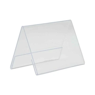 Imagen de SECURIT Soporte para carteles de Mesa Autoportante Tamaño A7 Bar, Restaurante, Cafetería, Tienda Acrílico Transparente