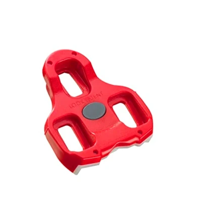 Imagen de LOOK Cycle Calas de Ciclismo KEO Grip con Función Memoria Posicionador Compatible Todos los Pedales del Mercado Superficie TPU Antideslizante Libertad Angular 9 Color Rojo