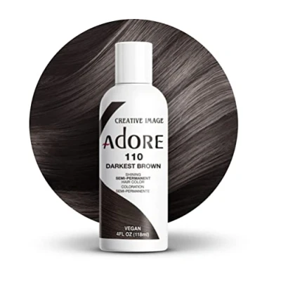 Imagen de Adore Shining Tinte semipermanente para el cabello, marrón oscuro 110