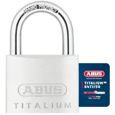 Imagen de Abus 64TI/50 KA6511 Candado Titalium de 50 mm llaves iguales, Color Múltiple