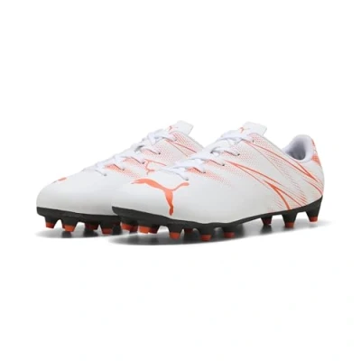 Imagen de PUMA ATTACANTO FG/AG JR, Zapatillas de fútbol, White Glowing Red, 34.5 EU