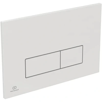 Imagen de Ideal Standard R0121AC Placa de Descarga Inodoro, Blanco, Oleas M2 Mechanical Toilet Flush Plate White