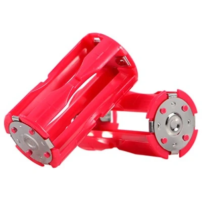 Imagen de Richer R Caja de Adaptador Bateria, Mini Case AAA Convertidor en 1 Pila C (4 Pilas, Rojo)