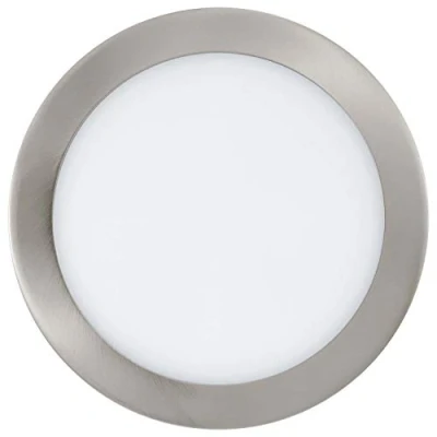 Imagen de Eglo connect lámpara led empotrada Fueva C, de pared Smart Home, materiaL metal fundido, plástico, color níquel mate, diámetro 22,5 cm, regulable, tonos blancos y colores regulables