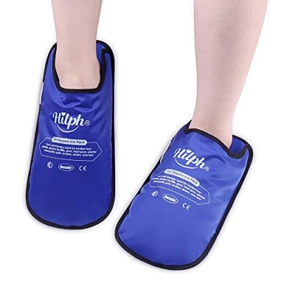 Imagen de Hilph Bolsa de Hielo para El Pie Fascitis Plantar 2 Paquete, Pies, Calcetines refrigeración, Zapatillas Terapia Quimioterapia, Pies Hinchados 1 Par