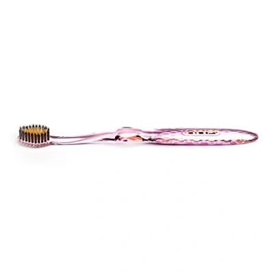Imagen de NANO B Cepillo de Dientes para Encías Sensibles Elimina hasta el 99% las Bacterias Dañinas ORO y Carbón Activo Rosa