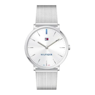 Imagen de Tommy Hilfiger Reloj Analógico de Cuarzo para mujer con correa malla acero inoxidable plateada 1781690