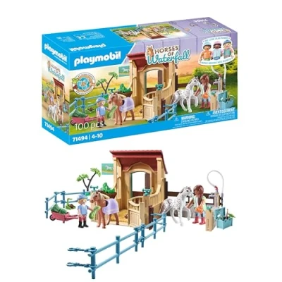 Imagen de PLAYMOBIL Horses of Waterfall 71494 Establo, emocionantes Aventuras de equitación en el Rancho Waterfall, Completo con Diversos Accesorios, detallados Juguetes para niños a Partir 4 años