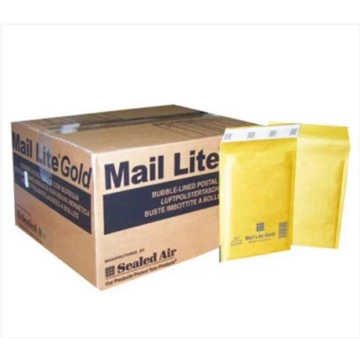 Imagen de 100 Mail Lite D/1 JL/1 Sobres acolchados de 180 x 260 mm, cajas unidades, color dorado