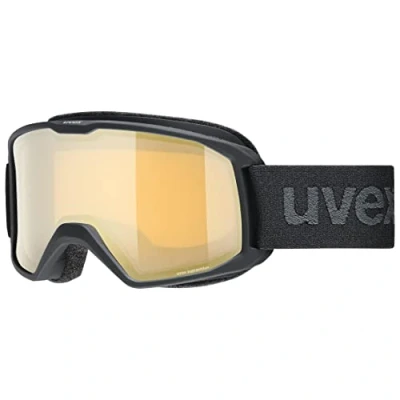 Imagen de Uvex elemnt FM Gafas de esquí, Adultos unisex, black mat/gold LGL, one size