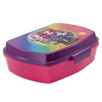 Imagen de ALMACENESADAN;5463; Pack vuelta al cole y regalo; compuesto por fiambrera Sandwichera rectangular multicolor, producto reutilizable, sin BPA (Raimbow)
