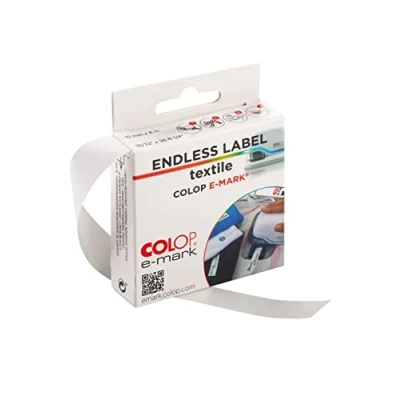 Imagen de COLOP Etiquetas textiles e mark 155392 14mm x 8 metros lavables para telas