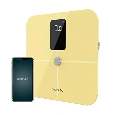 Imagen de Báscula de baño Cecotec Surface Precision Smart Healthy Vision Yellow, Bluetooth, Amarillo