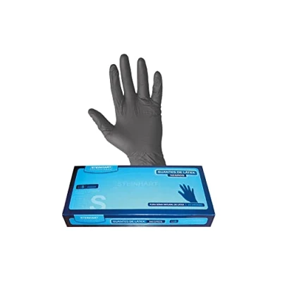 Imagen de Steinhart Guantes, Latex Negro 25 Unidades