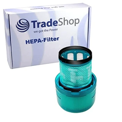 Imagen de Trade Shop Filtro de repuesto HEPA turquesa compatible con Dyson Cyclone V11 Serie (como Absolute, Animal, Fluffy, Total Clean), sustituye a SV14 970013 02