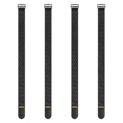 Imagen de Trilancer Cinchas Elásticas con Tiras Antideslizantes,81 cm x 5 cm(Pack de 4) Correas Multiusos Textiles Autoadherentes para Mangueras, Cuerdas, Bicicletas, Equipaje, Camping o Esterillas Yoga