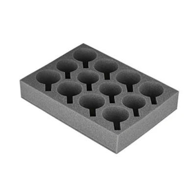 Imagen de SCHAUMEX® Soporte de Espuma para Tazas, Vasos o Copas acampadas, caravanas y Barcos Fabricado en Alemania con homologación Oeko Tex Espacio 12 Piezas
