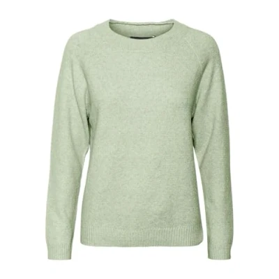 Imagen de VERO MODA Vmdoffy LS O Neck Blouse Ga Noos Suéter pulóver, Reseda/Detalle: Melange, M para Mujer