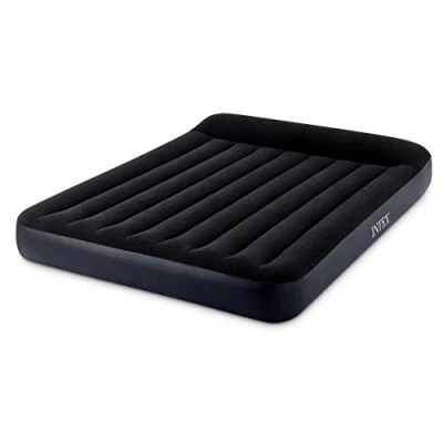 Imagen de Intex 64143, Colchón Hinchable para Cama de Matrimonio, Unisex, Negro, 152x203x25 cm