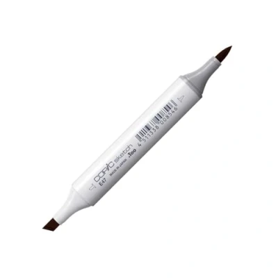 Imagen de Copic Sketch E47, Marrón oscuro, Rotulador doble con punta mediana y de pincel