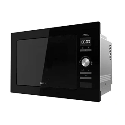 Imagen de Cecotec Microondas encastrable Digital GrandHeat 2590 Built In Black. 900 W, Integrable, 25 Litros, Táctil, Grill 1000 8 Funciones preconfiguradas, Temporizador