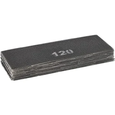 Imagen de KOTARBAU® Set de hojas lija, Grano: 120, Forma rectangular, Malla abrasiva, Rejilla adherente, Carburo silicio, Para lijadoras y pulidoras, alisar juntas o paredes yeso, 20 UD