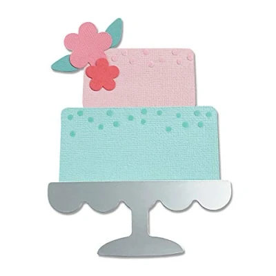 Imagen de Sizzix 665095 Troquel Bigz diseño de Pastel Alexis Trimble Cutting Dies, Papel y Madera, Multicolor, Talla única