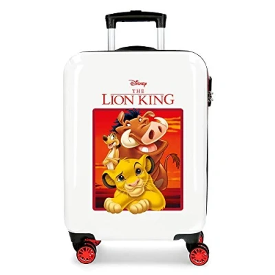 Imagen de Disney The Lion King Maleta de cabina Rojo 37x55x20 cms Rígida ABS Cierre combinación 34L 2,6Kgs 4 Ruedas Dobles Equipaje Mano