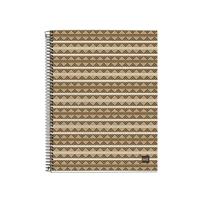 Imagen de Miquelrius Cuaderno Libreta Notebook 100% Reciclado, 4 Franjas de Colores, A4, 120 Hojas Cuadriculadas 5 mm, Papel 80 g, Taladros, Cubierta Cartón Diseño Eco Azteca