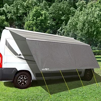 Imagen de BRUNNER Sunny View Toldo Protector Solar para Caravana, Furgoneta, minibús, Accesorios de fijación incluidos, 240 x 190 cm