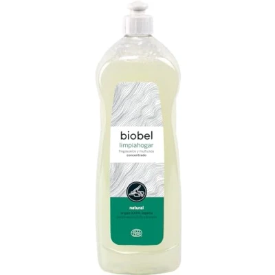 Imagen de Biobel Limpiahogar Concentrado 100% Natural Friegasuelos y Multiusos Desengrasante Elaborado con Aceite Esencial de Citronela Apto para Todo Tipo Superficies 1 L