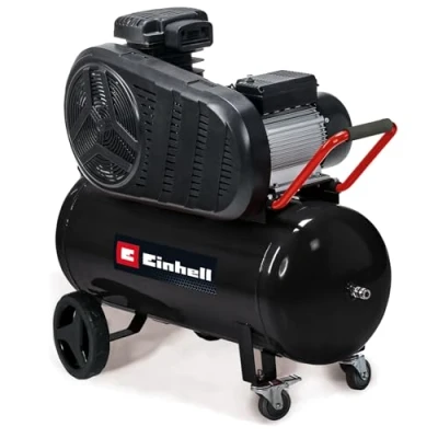 Imagen de Einhell Compresor TE AC 430/50/10 (3000 W, máx. 10 bar, depósito 50 L, potencia de aspiración 430 l/min, velocidad motor 2850 rpm, reductor presión, manómetro, acoplamiento rápido)