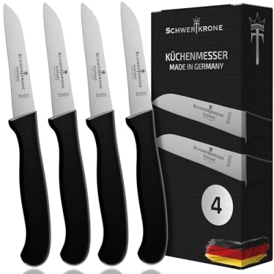 Imagen de Schwertkrone Solingen Cuchillo para verduras, acero inoxidable, Negro