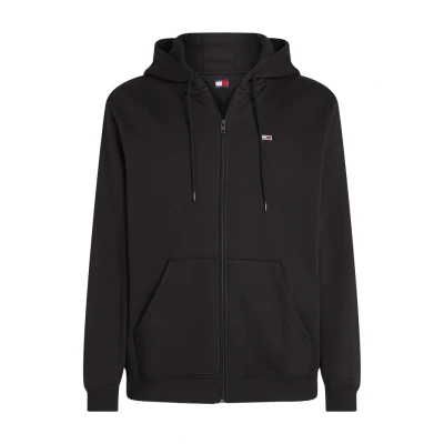 Imagen de Tommy Jeans REG FLAG ZIP THRU Sudadera con cremallera, Hombre, Talla: 44, Black