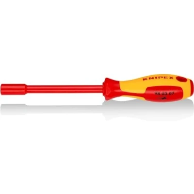 Imagen de Knipex Llave de vaso con mango destornillador bruñido, aislante en dos componentes, según norma VDE 237 mm 98 03 07