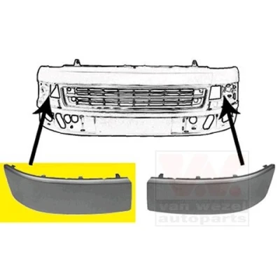 Imagen de VAN WEZEL 5790586 Cubierta, parachoques Delante, derecha VOLKSWAGEN: Transporter 5 Bus, 5, Multivan (7HM