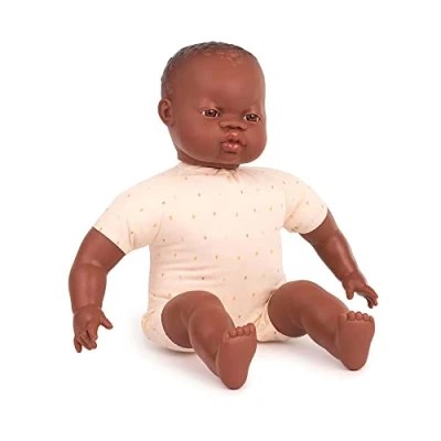Imagen de Miniland Baby Africano Europeo 40cm ( ) Muñeco, Color (31063)