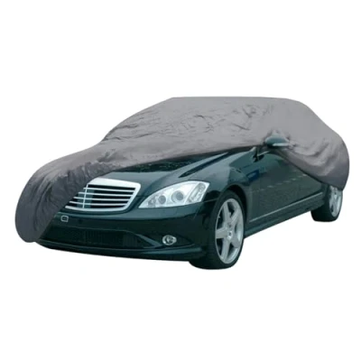 Imagen de Dunlop Funda Coche XL Protectora para Universal Cubierta 534 x 178 120 cm con Cordón Elástico y Anillos Impermeable Interior Exterior Gris
