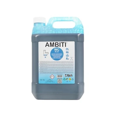 Imagen de Ambiti Blue Aditivo para Depósito Eliminación de Residuos WC Líquido Aguas Negras Inodoro Autocaravanas y Caravanas Sanitary Fluid Fragancia Piña Colada 5 Litros