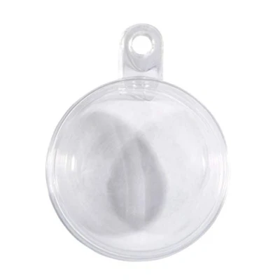 Imagen de Rayher Bolas de plástico transparente rellenables, 8 cm ø, 6 ud, manualidades y decoración, 39468800