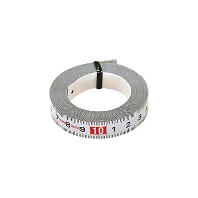 Imagen de Tajima cinta métrica (longitud 3 m, ancho 13 mm, con escala de retorno, parte trasera autoadhesiva) PIT30R