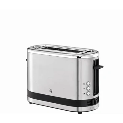 Imagen de WMF Kitchenminis Tostadora Coup con 1 ranura, formato contacto, 600 W, 7 niveles de tostado, acero inoxidable cromargan mate
