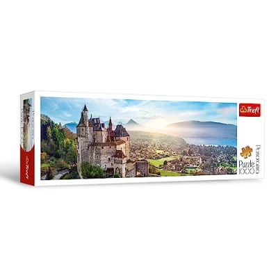 Imagen de Trefl Castillo De Menthon, Francia Puzle Panorámico 1000 Piezas Rompecabezas DIY para Aficionados A los Viajes, Ocio Creativo, Adultos y Niños Partir 12 Años