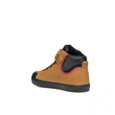 Imagen de Geox Gisli BOY Zapatillas altas para niños, Talla: 33, Dark yellow/black Zapatos