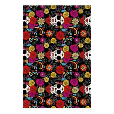 Imagen de Fiestas GUIRCA Mantel Catrina Multicolor (137x274 cm) Decoración de Mesa para Halloween y Festividades Mexicanas Ideal Celebraciones Miedo
