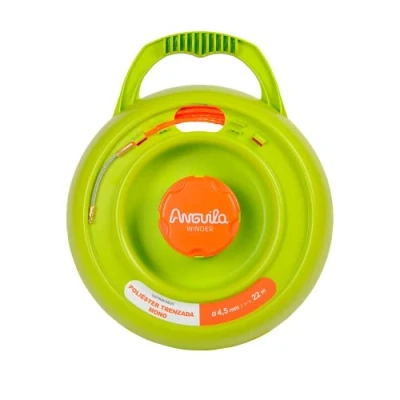 Imagen de Anguila Max Winder Enrollador Poliéster Trenzado Color Naranja Diámetro 4,5mm 22 metros